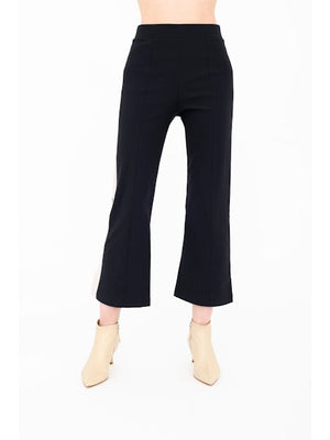 Elaine Kim Bobbi Tech Stretch Cropped Pants with Side Contrast Stripe