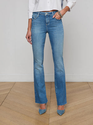 L'Agence Ruth High Rise Straight Jeans