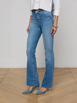 L'Agence Ruth High Rise Straight Jeans