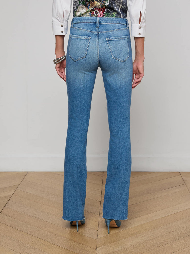 L'Agence Ruth High Rise Straight Jeans
