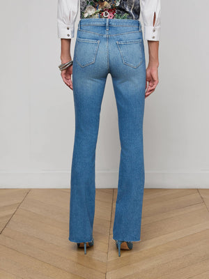 L'Agence Ruth High Rise Straight Jeans