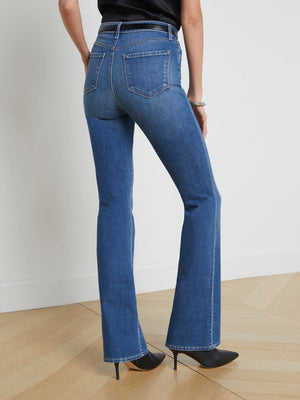 L'Agence Selma High Rise Sleek Baby Boot Jeans, Gage