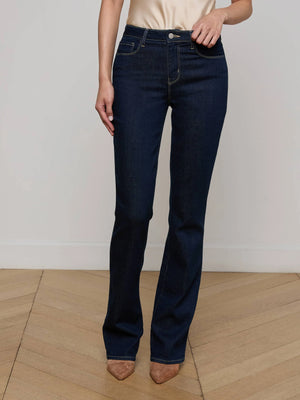 L'Agence Selma High Rise Sleek Baby Boot Jeans, Koval