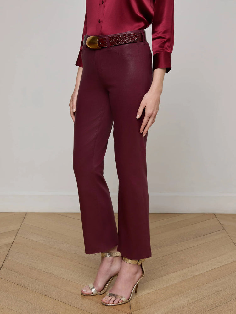 L'Agence Kendra High Rise Crop Flare Pants