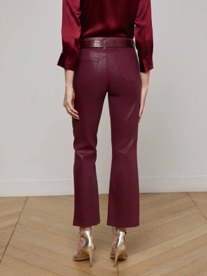 L'Agence Kendra High Rise Crop Flare Pants