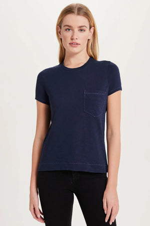 Goldie Lewinter Running Stitch Pocket Tee