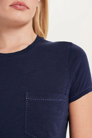 Goldie Lewinter Running Stitch Pocket Tee