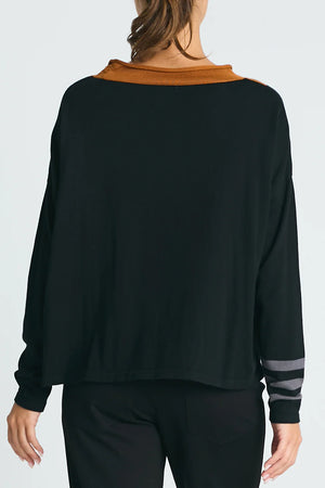 Planet by Lauren G Triple Stripe Top