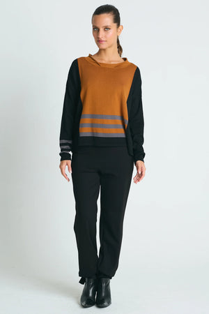 Planet by Lauren G Triple Stripe Top