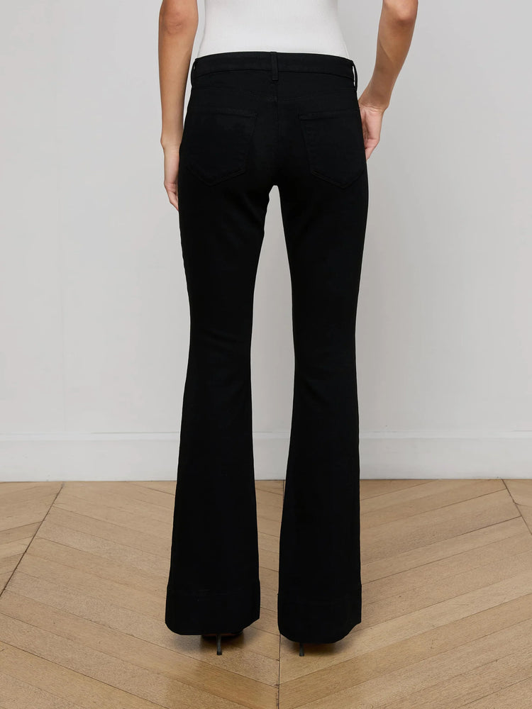 L'Agence Lenora Low Rise Seamed Flare Jeans