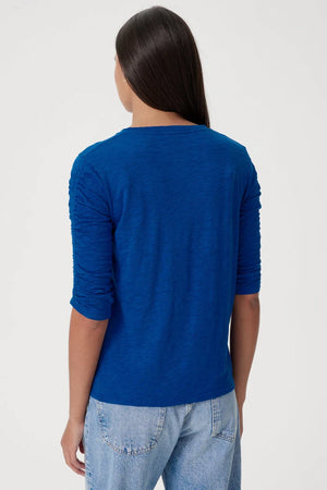 Goldie Lewinter Ruched Half Sleeve Tee
