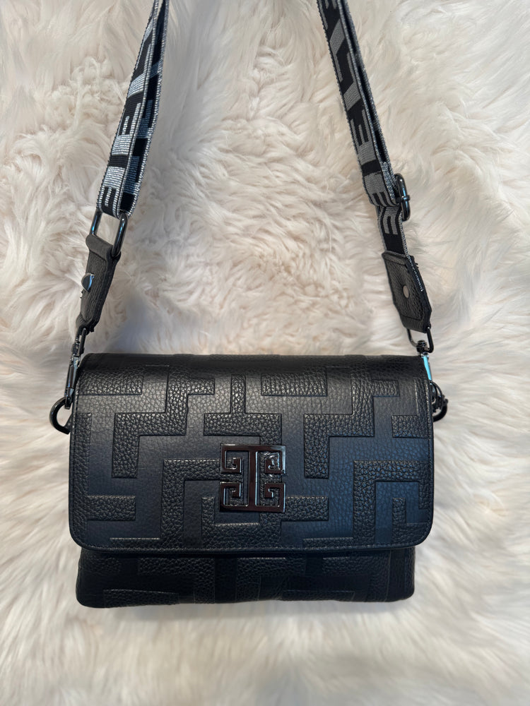 EL Handbags Antiparos Classic Embossed Leather Bag