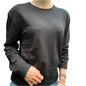 Erin Gray Light Sweatshirt Tee, Black