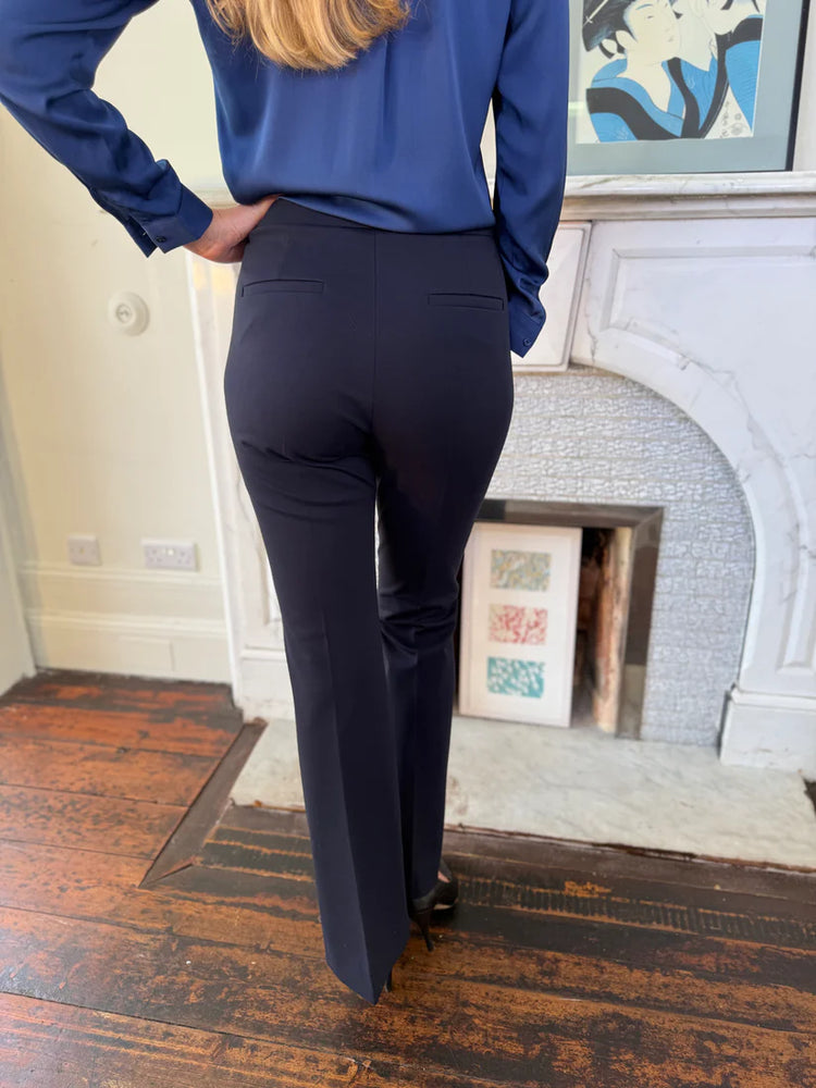 Raffaello Rossi Doro Flared Pant, Navy Blue