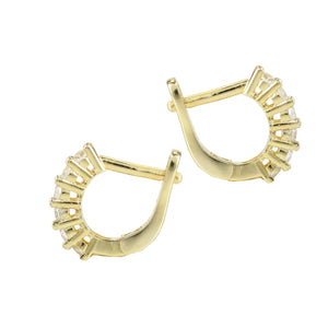 Artizan Joyeria The Prong Hoops, Available in 2 Colors