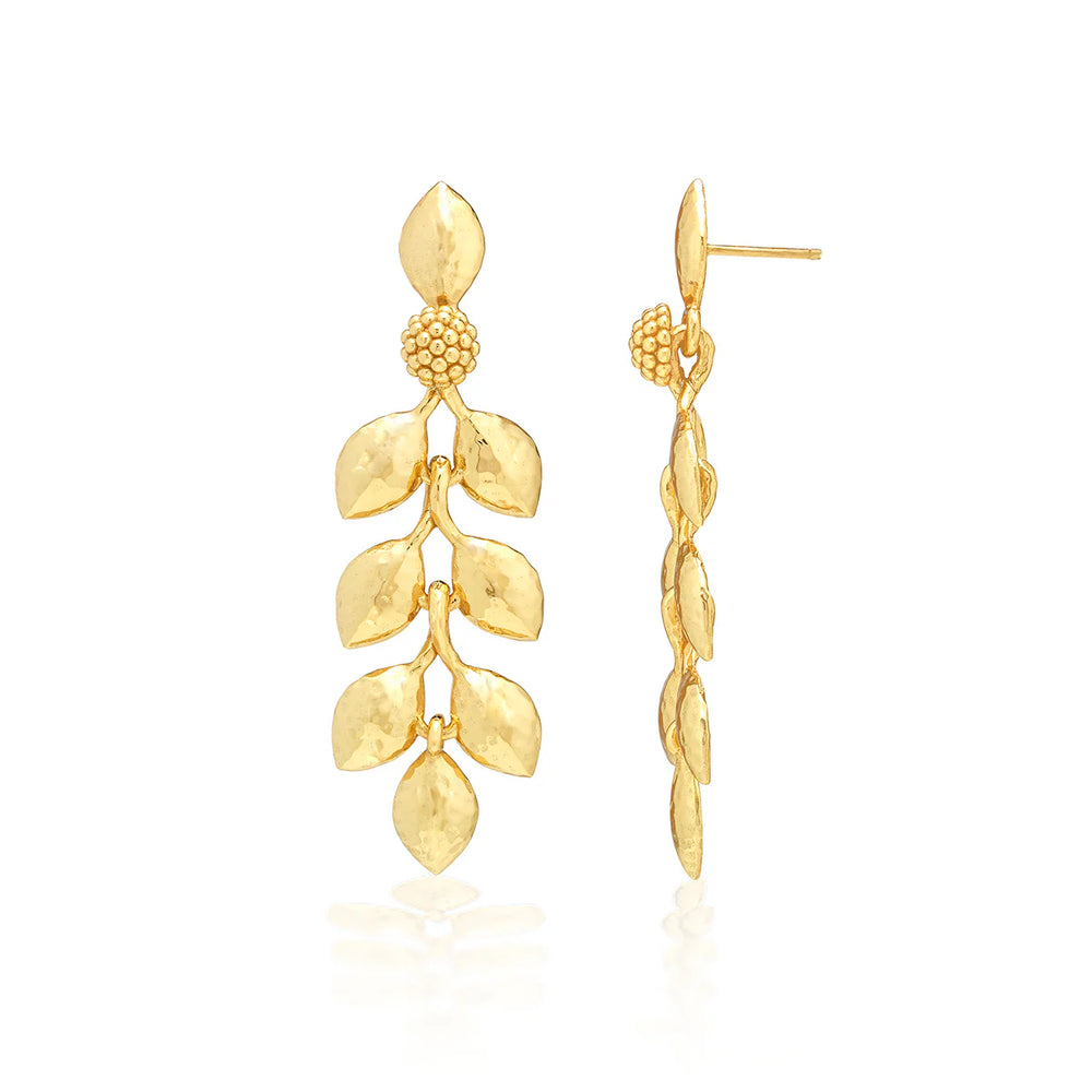 Capucine de Wulf Golden Laurel Dangle Earrings