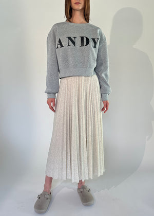Loyd Ford Della Jersey Skirt, Oat