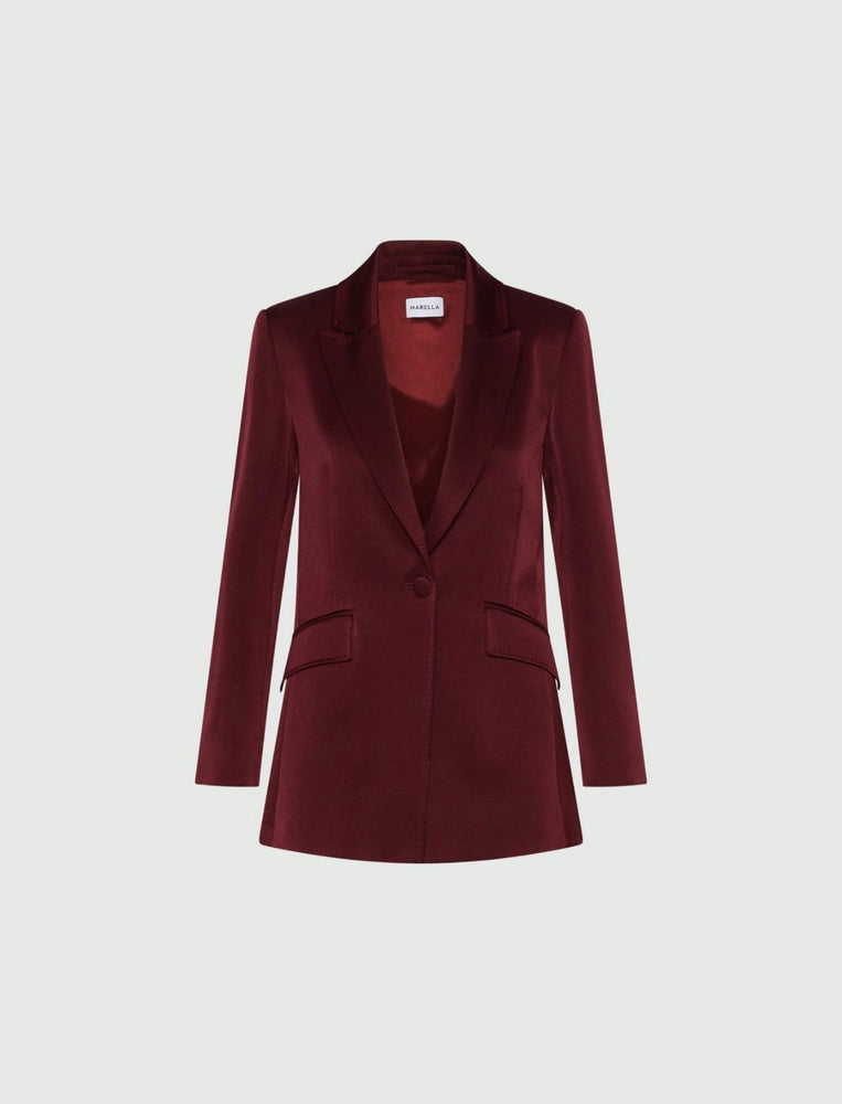 Marella Cognac Satin Blazer