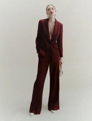 Marella Cognac Satin Blazer