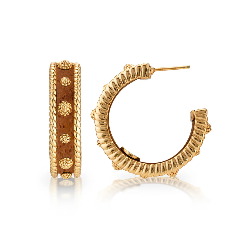 Capucine de Wulf Berry Hoop Earrings, Teak