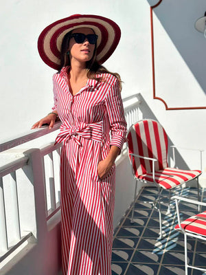 Vilagallo Striped Shirt Dress