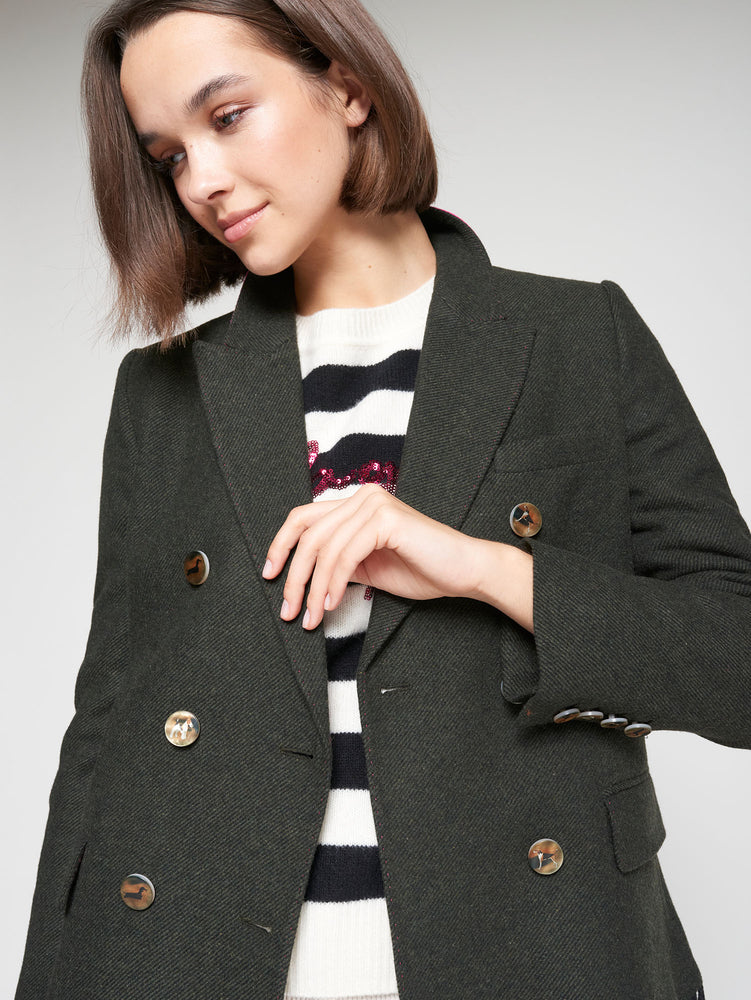Vilagallo Fringe Blazer