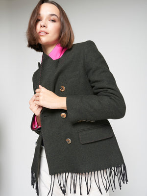Vilagallo Fringe Blazer
