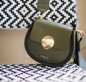 LeParmentier Yucca Handbag, Military Green