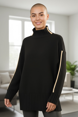 Pier Antonio Gaspari Piping Turtleneck