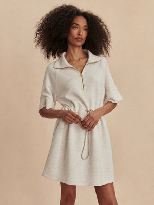 Varley Paisley Half Zip Dress