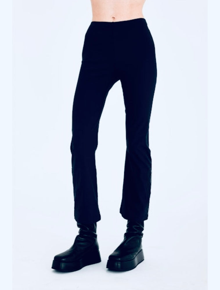 Elaine Kim Cicero Tech Stretch Cropped Pants with Studs