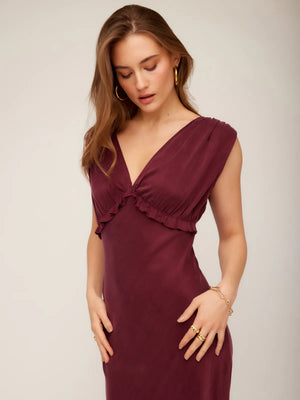 Fifteen Twenty Cierra Ruffle Detail Midi Dress