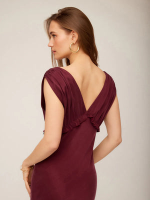 Fifteen Twenty Cierra Ruffle Detail Midi Dress