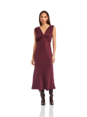 Fifteen Twenty Cierra Ruffle Detail Midi Dress