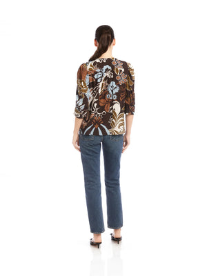 Fifteen Twenty Norah Shirred Sleeve Top