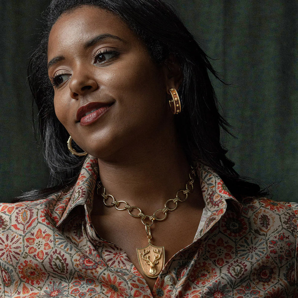 Capucine de Wulf Berry Hoop Earrings, Teak