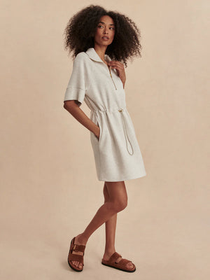 Varley Paisley Half Zip Dress