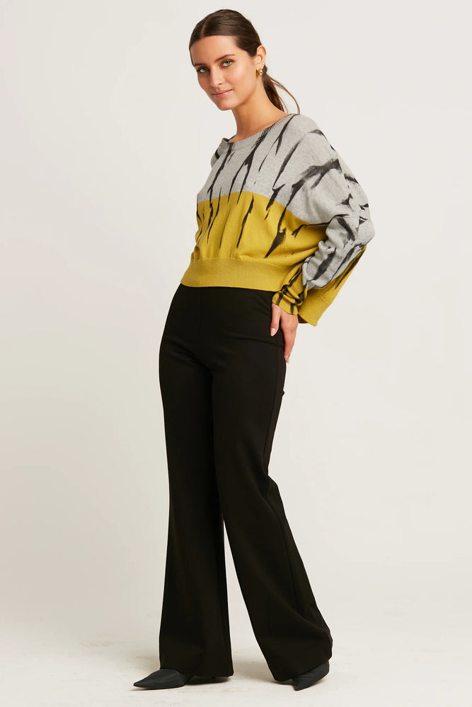 Planet by Lauren G Scuba Bell Bottom Pants