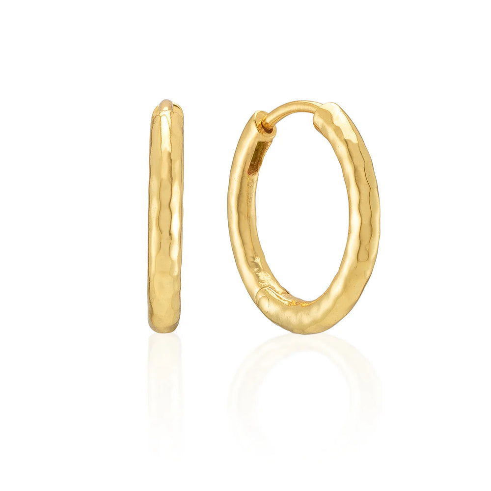 Capucine de Wulf Berry Clover Hoop Earrings with Double-Sided Charm