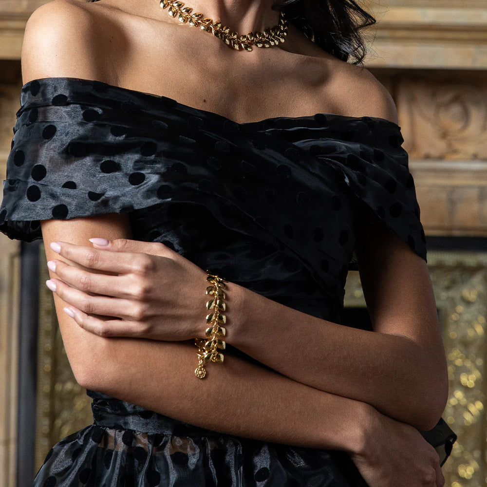 Capucine de Wulf Golden Laurel Link Bracelet