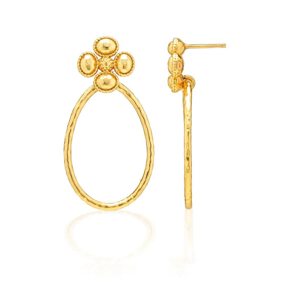 Capucine de Wulf Berry Clover Teardrop Earrings