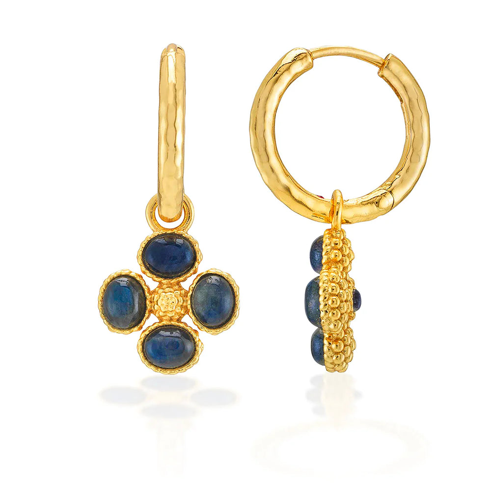 Capucine de Wulf Berry Clover Hoop Earrings with Double-Sided Charm