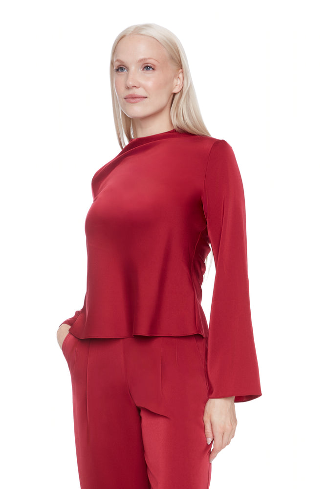 iltm (i love tyler madison) Lindsay Satin Bell Sleeve Top