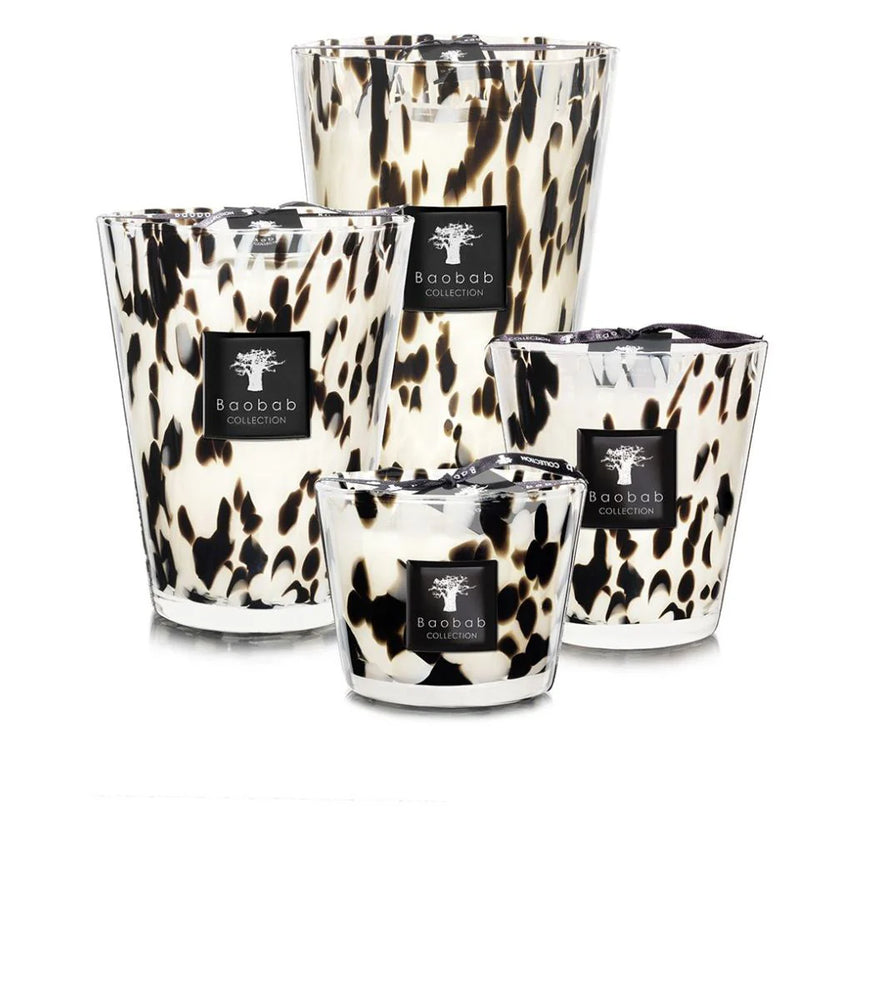 Baobab Collection Scented Candle, Pearls Black