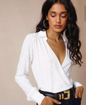 Goldie Lewinter Lauren Surplice Top