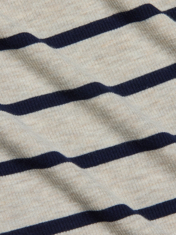L'Agence Ceci Sleeveless Turtleneck Stripe Top