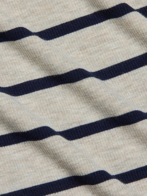L'Agence Ceci Sleeveless Turtleneck Stripe Top