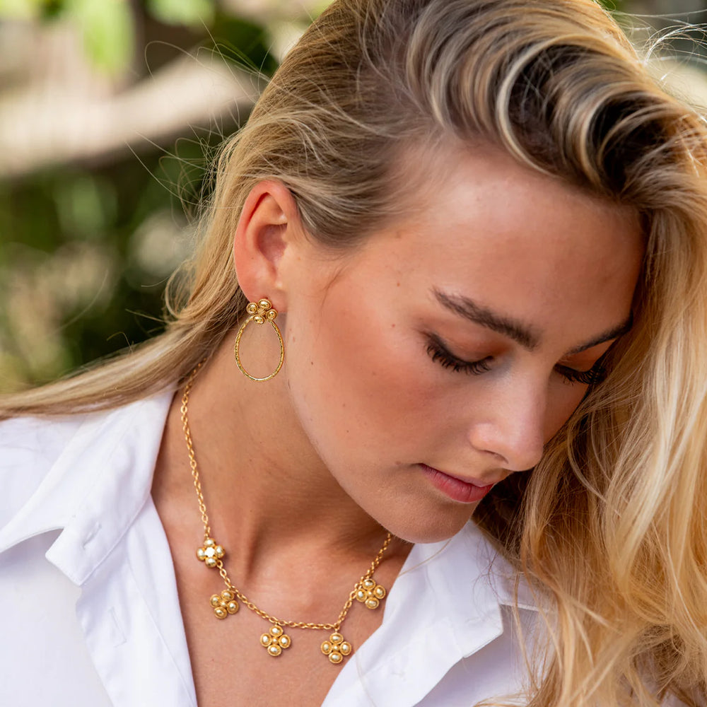 Capucine de Wulf Berry Clover Teardrop Earrings