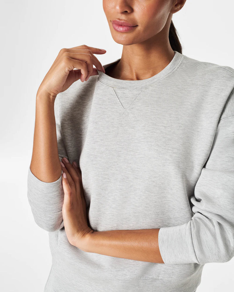 Spanx Airessentials Crew, Light Grey Heather