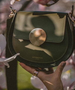 LeParmentier Yucca Handbag, Military Green